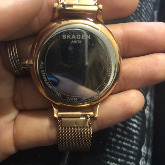 SKAGEN Anita Mother of Pearl Rose Gold Watch - Picture 5 of 5